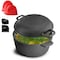 Megachef 5 Quart Pre-Seasoned 2-in-1 Cast Iron Dutch Oven and Skillet MCCI-7026 - alternate 1