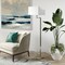 Homeroots 64" Nickel Floor Lamp With White Frosted Glass Rectangular Shade 523440 - alternate 9