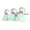 Jonathan Y Phineas 25.5" 3-Light Adjustable Farmhouse Bohemian Iron LED Vanity Light, Mint Green/Nickel JYL1116C - alternate 1