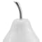 Homeroots 7" White Aluminum Decorative Pear Tabletop Sculpture 383765 - alternate 5