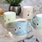 Gibson Home Sunbloom 4 Piece 15 Ounce Flower Wax Relief Design Mug Set with Heart Shaped Handles 136961.04R - alternate 5