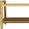 Homeroots 35" Natural Teak Rectangular Shower Bench With Shelf 376738 - alternate 7