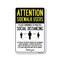 Signmission PSA, Sidewalk Users Practice Social Distancing, 14in X 10in Rigid Plastic, OS-NS-P-1014-25375 OS-NS-P-1014-25375 - alternate 1