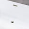 Kingston Brass 67" Acrylic Rectangular Double Ended Freestanding Tub with Drain, Glossy White/Polished Nickel VTSQ672923C416 - alternate 6