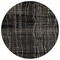 Homeroots 8' Black Ivory And Brown Round Striped Washable Indoor Outdoor Area Rug 597375 - alternate 8