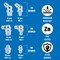 Neiko Grease Fitting Assortment, 110 Piece, Metric, Straight & Angled Zerk Grease Fittings Kit 50466A - alternate 7
