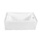 Kingston Brass 60-Inch Acrylic Rectangular 3-Wall Alcove Tub Combo w/ Waste and Overflow Drain, Right Hand Drain CVTDE603122R6 - alternate 1