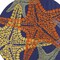 Homeroots 5' Blue Yellow And Orange Round Starfish Indoor Outdoor Area Rug 546869 - alternate 9