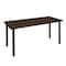Regency Kee Training Seminar Table, 72 in W, 24 in L, Neo Walnut MT7224NWBPBK - alternate 1