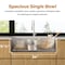 Tecasa 36 in. Undermount Single Bowl 16 Gauge Workstation Kitchen Sink with Accessories DUFL-PWW161 - alternate 8