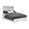 Global Furniture Usa Contemporary Naomi Silver Marble  Full Bed With Led NAOMI-SILVER MARBLE-FB W/ LED - alternate 3