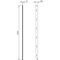 Siemens ALPHA 630/1250 DIN longitudinal stays for mounting of assembly kits H = 8GK4853-8KK02 - alternate 3