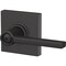 Schlage F Series Latitude Lever Collins Matte Black Bed & Bath Lock F40GLAT622COL - alternate 5
