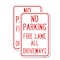 Signmission Fire Lane All Driveways, 18'' X 24'' 2 Signs, Heavy Gauge Aluminum, 2PK A-1824-2PACK-23999 - alternate 1
