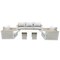 Leisuremod Arvin 4-Pc Aluminum Patio Set, Sintered Stone Table, Rust-Resistant, 4PK AOCS48-83-33GR - alternate 1