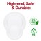 Smarty Had A Party 10.25" Clear Economy Round Plastic Dinner Plates, 120PK 110CL-CASE - alternate 8