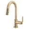 Brizo Litze Pull-Down Prep Faucet with Arc Spout, Industrial Handle Luxe Gold 63944LF-GL - alternate 2