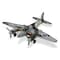 Homeroots 4" Black and Gray Metal Hand Painted Model Airplane Tabletop Sculpture 489460 - alternate 1
