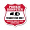 Signmission Private Dumpster Shield Sign Tenant Use, 6 Inch X 6 Inch, Plastic Sign SHI-P-6-438 - alternate 1