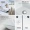 Vigo Sottile Modern White Glass 18 in. L x 13 in. W x 4 in. H Rectangular Vessel Bathroom Sink VG07114 - alternate 7