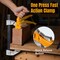 Powertec 4 Inch Bar Clamps w/ 440 lb Capacity, Quick-Release Woodworking Clamps w/ Aluminum Jaws, 2PK 72121 - alternate 7