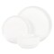 Gibson Home Snowscape 12 Piece fine Ceramic Stackable Dinnerware Set in White 142567.12 - alternate 6