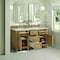 James Martin Vanities Lorelai 60'' D Vanity, Light Natural Oak w/ Victorian Sil Silestone Top w/FreePower Wireless Charger 424-V60D-LNO-FVSL - alternate 10
