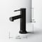 Vigo Jewel Single Handle Single-Hole Bathroom Faucet in Matte Black VG01055MB - alternate 7