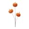 Homeroots Set of Six Orange and Green Fall Mini Pumpkins Wreath Sprays, 6PK 633242 - alternate 1
