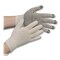 Ambitex Pro PVC-Dotted String-Knit Gloves, Medium, White/Black, 12PK CTPS400MN/1SD - alternate 1