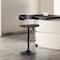 Armen Living Larisa Adjustable Black Wood Bar Stool in Black Faux Leather with Golden Bronze and Black Metal LCLABABLKBLK - alternate 8