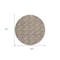 Homeroots 8' Brown And Beige Round Geometric Washable Indoor Outdoor Area Rug 594985 - alternate 8