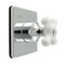 Kingston Brass Single-Handle Six-Way Diverter Valve with Square Trim Kit, Polished Chrome KS4041PX - alternate 1