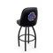 Holland Bar Stool Co Logo Grizzly Boise State 36 in. Swivel Bar Stool with Black Wrinkle Finish L048 - alternate 1