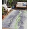 Homeroots 5' X 8' Lavender And Lime Green Abstract Washable Indoor Outdoor Area Rug 618515 - alternate 1
