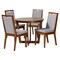 Baxton Studio Ana Modern Grey and Walnut Brown Wood 5-Piece Dining Set 254-12143-10897-ZORO - alternate 1