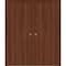 Sartodoors Sliding French Double Pocket Doors 36 x 96 inches, BASIC 3001 Walnut Franko, Kit Rail Hardware, S BASIC3001DP-GOFR-3696 - alternate 1
