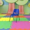 Flash Furniture Navy Stack Chair-Black Frame, PK5 5-RUT-12-NVY-BLACK-GG - alternate 10
