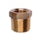 Auveco Brass Threaded Reducing Bushing 3/8in Exterior Threads 1/4in Interior Threads, 5PK 301 - alternate 1