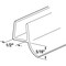Prime-Line Frameless Shower Door Bottom Seal for 1/2 In. Thick Glass Doors, Single Flap, 36 In., Clear Vinyl M 6268 - alternate 7