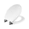 Mayfair By Bemis Toilet Seat Benton Slow Close Round White Enameled Wood Gloss 26MBSL 000 - alternate 1