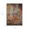 Homeroots 3' X 5' Copper Terra Cotta And Black Abstract Washable Indoor Outdoor Area Rug 606098 - alternate 9