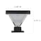 Gama Sonic Luxor Solar Post Cap Light, Black, 2PK 144iP2500KIT - alternate 6