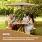 Simple Deluxe 9' Patio Umbrella Replacement Canopy Outdoor Table Market Yard Umbrella Replacement Top Cover with LGBRLACANOPY9TAN - alternate 8