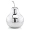 Homeroots 17" Silver Buffed Aluminum Decorative Pear Tabletop Sculpture 354643 - alternate 6