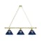 Holland Bar Stool Co Maine 3 Shade Billiard Light, Brass Fixture BL3BRMaineU - alternate 1