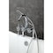 Kingston Brass 7" Center Deck-Mount Clawfoot Tub Faucet with Hand Shower, Polished Chrome AE8101CG - alternate 5