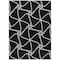 Homeroots 10' X 14' Black And Ivory Geometric Washable Indoor Outdoor Area Rug 612856 - alternate 9