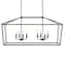 Jonathan Y Oria 46" 8-Light Iron Farmhouse Industrial Lantern LED Pendant, Oil Rubbed Bronze/Faux Wood JYL1324A - alternate 1