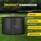 Ipower YSSOA Grow Bags 10 Gallon 300G Reusable Breathable Gardening Pots w/ Handles Non-Woven Fabric, 24PK GLGROWBAG10X6BLKX4 - alternate 7